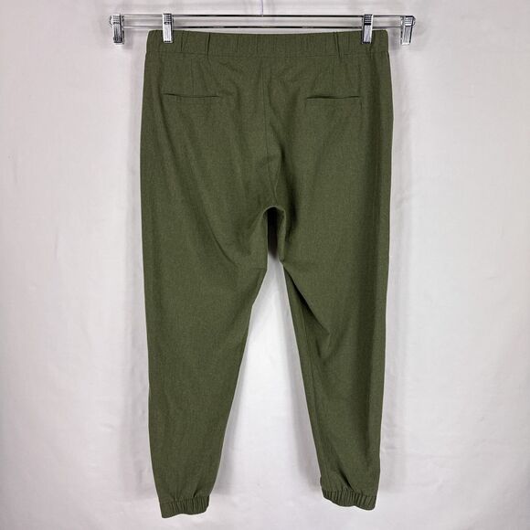 Albion Size Large Jetsetter Jogger Pants Sage Green Zip Ankle Pockets Travel - Picture 4 of 10